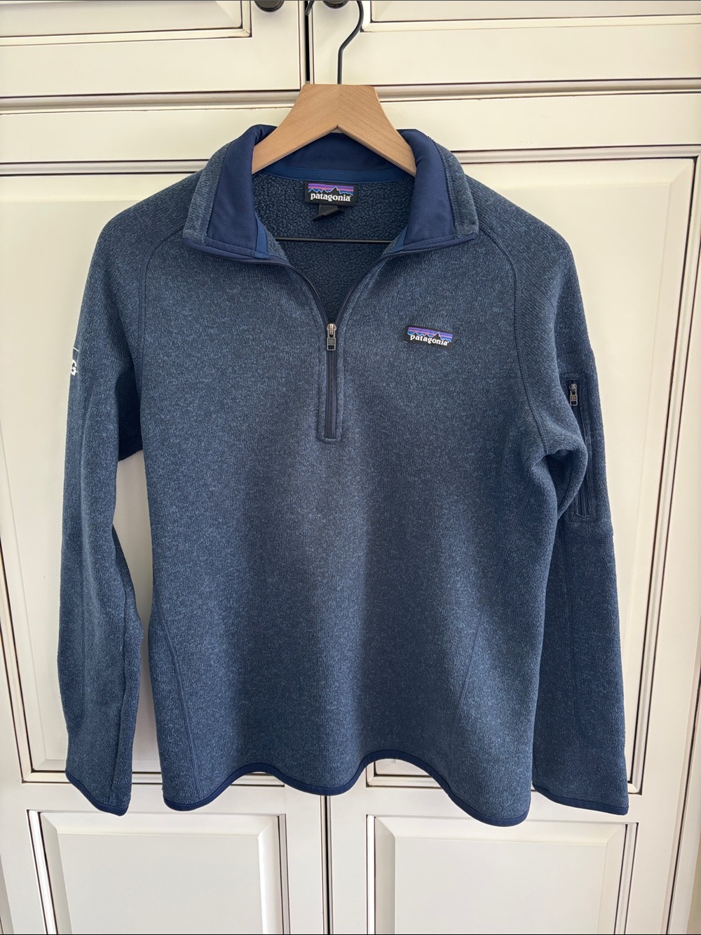 Patagonia Better Sweater 1/4 Zip Blue Womens Size Large NEW